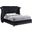 Barzini Queen Tufted Upholstered Bed Black