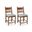 Basinger Counter Height Barstool Set of 2 In Brown