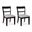 Basinger Dining Chair Set of 2 In Black