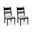 Basinger Dining Chair Set of 2 In Black