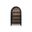 Basinger Display Cabinet In Black and Brown
