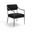 Bastille Chenille Fabric Upholstered Dining Arm Chair Set of 2 In Black