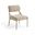 Bastille Chenille Fabric Upholstered Dining Side Chair Set of 2 In Beige