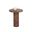 Bastion Marble Look End Table In Mocha