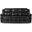 Bastrop Black Double Reclining Sofa