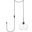 Baxter 1 Light Black Plug-In Pendant With Clear Glass LDPG2212BK