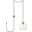Baxter 1 Light Brass Plug-In Pendant With Clear Glass LDPG2212BR