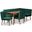 Baxton Studio Alvis Mid-Century Modern Emerald Green Velvet Upholstered And Walnut Brown Finished Wood 5-Piece Dining Nook Set