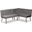 Baxton Studio Alvis Mid-Century Modern Grey Velvet Upholstered And Walnut Brown Finished Wood 2-Piece Dining Nook Banquette Set