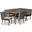 Baxton Studio Alvis Mid-Century Modern Grey Velvet Upholstered And Walnut Brown Finished Wood 5-Piece Dining Nook Set