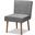 Baxton Studio Alvis Mid-Century Modern Grey Velvet Upholstered And Walnut Brown Finished Wood Dining Chair