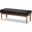 Baxton Studio Arvid Mid-Century Modern Dark Brown Faux Leather Upholstered Wood Dining Bench
