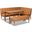 Baxton Studio Arvid Mid-Century Modern Tan Faux Leather Upholstered and Walnut Brown Finished Wood 4-Piece Dining Nook Set