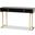 Baxton Studio Beagan Modern And Contemporary Black Finished Wood And Gold Metal 2-Drawer Console Table
