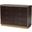 Baxton Studio Cormac Modern and Contemporary Espresso Brown Finished Wood and Gold Metal 8-Drawer Dresser