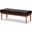 Baxton Studio Daymond Mid-Century Modern Dark Brown Faux Leather Upholstered And Walnut Brown Finished Wood Dining Bench