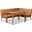 Baxton Studio Daymond Mid-Century Modern Tan Faux Leather Upholstered And Walnut Brown Finished Wood 3-Piece Dining Nook Set