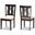 Baxton Studio Fenton Modern And Contemporary Sand Fabric Upholstered And Dark Brown Finished Wood 2 Piece Dining Chair Set