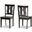 Baxton Studio Fenton Modern And Contemporary Transitional Dark Brown Finished Wood 2 Piece Dining Chair Set