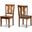 Baxton Studio Fenton Modern And Contemporary Transitional Walnut Brown Finished Wood 2 Piece Dining Chair Set
