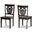 Baxton Studio Gervais Modern And Contemporary Transitional Dark Brown Finished Wood 2 Piece Dining Chair Set