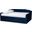 Baxton Studio Lennon Modern And Contemporary Navy Blue Velvet Fabric Upholstered Queen Size Daybed With Trundle