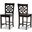 Baxton Studio Nicolette Modern And Contemporary Transitional Dark Brown Finished Wood 2 Piece Counter Stool Set