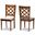 Baxton Studio Ramiro Modern And Contemporary Grey Fabric Upholstered And Walnut Brown Finished Wood 2 Piece Dining Chair Set