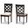 Baxton Studio Ramiro Modern And Contemporary Sand Fabric Upholstered And Dark Brown Finished Wood 2 Piece Dining Chair Set