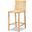 Baxton Studio Sofia Modern And Contemporary Natural Finished Wood And Rattan Counter Stool