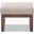 Baxton Studio Yashiya Mid-Century Retro Modern Light Beige Fabric Upholstered Ottoman Stool