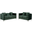 Bayberry Green Velvet Sofa Loveseat Living Room Set