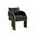 Baz Dining Armchair In Napa Black