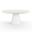 Bazaar Pedestal Dining Table in Bone White