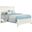 Bonanza White Full Mansion Bed
