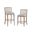Beach Comber Counter Stool Set of 2 In Brown