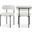 Beacon Boucle Fabric Dining Chair Set of 2 In Cream