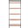 Beauregard 5 Tier Leaning Etagere in Natural and Charcoal