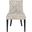 Becca Grey/White Zebra Dining Chair with Silver Nailhead Detail