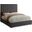 Becca Velvet King Bed In Grey
