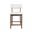 Beck Upholstered Split Back Counter Stool Set of 2 In Chestnut and Brown
