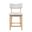 Beck Upholstered Split Back Counter Stool Set of 2 In Natural and Brown