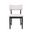 Beck Upholstered Split Back Dining Chair Set of 2 In Black