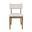 Beck Upholstered Split Back Dining Chair Set of 2 In Chestnut