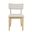 Beck Upholstered Split Back Dining Chair Set of 2 In Natural