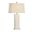 Becker Vase Lamp In Cream and Gold