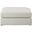 Beckham Durable Linen Textured Fabric Ottoman In Beige