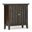 Bedford Solid Wood Low Storage Media Cabinet In Dark Tobacco Brown
