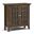 Bedford Solid Wood Low Storage Media Cabinet In Rustic Natural Aged Brown
