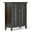 Bedford Solid Wood Medium Storage Cabinet In Dark Tobacco Brown